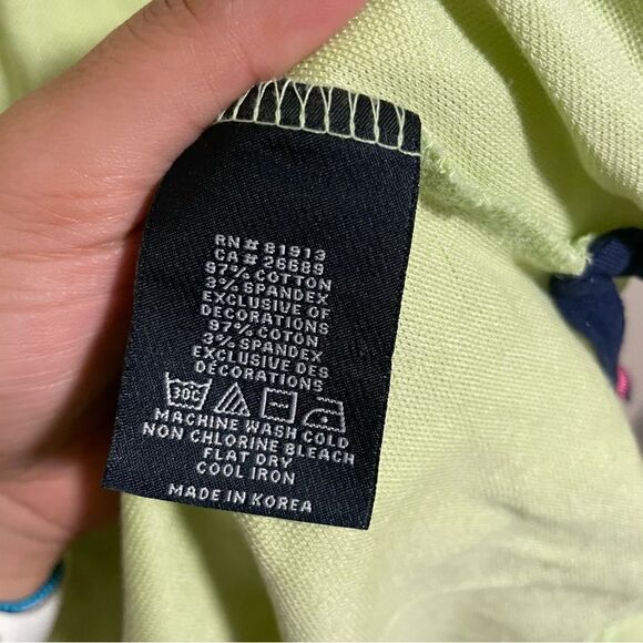 Robert Graham X Polo in Lime Yellow Green- Size XL - Picture 7 of 7